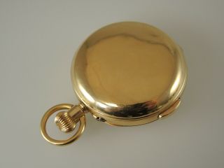 Solid 18K Gold MINUTE REPEATER Hunter Pocket Watch c1910 6