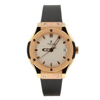 Hublot Classic Fusion Quartz 33 Mm 18k Rose Gold Watch 581.  Ox.  2610.  Rx Box