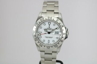 Rolex Explorer Ii 16570 White Dial Stainless Steel Watch U Series Polar