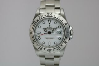 Rolex Explorer II 16570 White Dial Stainless Steel Watch U Series Polar 2