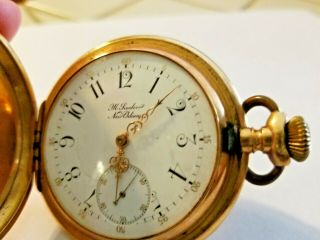 Antique 1889 Patek Phillippe 18K Yellow Gold pocket watch 2