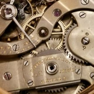 Antique 1889 Patek Phillippe 18K Yellow Gold pocket watch 5