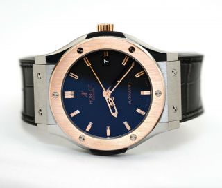 Hublot Classic Fusion Automatic 511.  No.  1180.  Lr Titanium Rose Gold Mens Watch