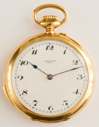 Interesting French? 18k Gold 1/4 Quarter Repeater Pocket Watch