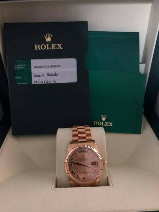 Rolex Day - Date President 40mm 18k Yellow Gold Watch Box/papers 228238