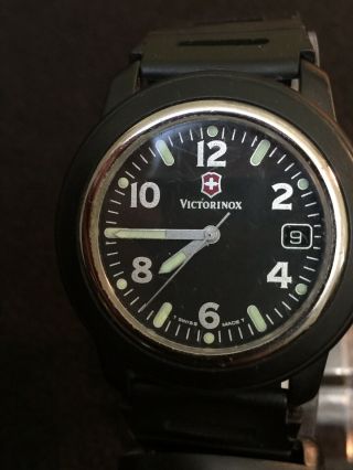 Rare Vintage Victorinoxmen’s Swiss Made Quartz Watch With Suunto Clipper Compass