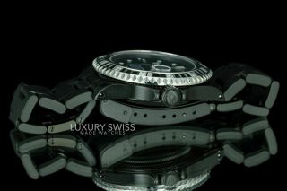 Rolex Watch Men ' s 40mm Submariner Steel 16610 Black Dial Diamond Bezel PVD/DLC 7