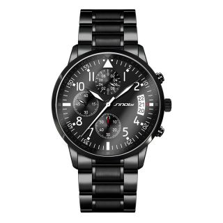 Men ' s Pilot Multifunction Chronograph 40mm Watch Full Stainless Steel Watch 3