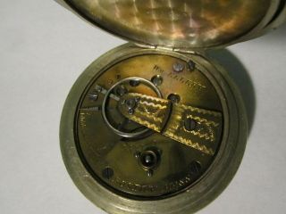 1864 Amer Waltham Wm Ellery Model 1857 Civil War Era Pocket Watch 18Size 11Jewel 8