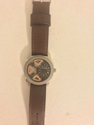 Fossil Men’s Stainless Steel & Rose Gold Watch 45mm