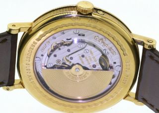Breguet 7137 18K gold automatic moon phase 45 hr power reserve men ' s watch w/B&P 6