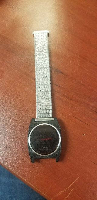 Vintage Texas Instruments Red Led Series 500 Mens Wristwatch