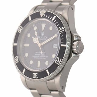 Rolex Sea - Dweller Stainless Steel 16600 40mm Date Black Dive Watch 4