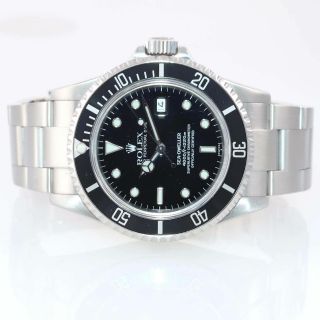 Rolex Sea - Dweller Stainless Steel 16600 40mm Date Black Dive Watch 5
