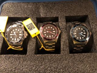 NWT 3 INVICTA Pro Diver Watches Serial Number 20122,  20121,  20119 6