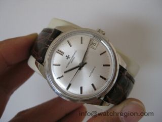 Rare Vacheron Constantin 18k Solid White Gold Automatic Date Watch Box & Paper