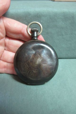 Rare Antique Mermod Jaccard & Co St Louis Mo Constant Coin Silver Pocket Watch