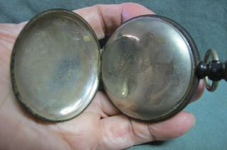 RARE Antique Mermod Jaccard & Co St Louis MO Constant Coin Silver pocket watch 6