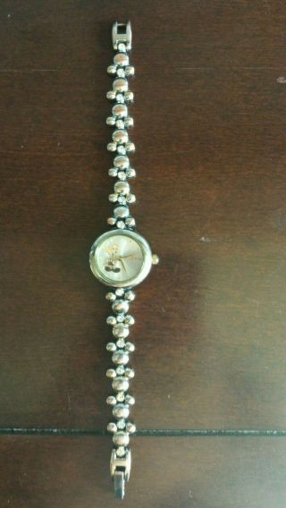 Disney - Vintage - Seiko By Sii Mickey Mouse Ladies Silver Tone Quartz Watch
