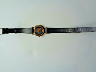 Swiss Movado Museum Watch Ladies Black and Gold Non 5
