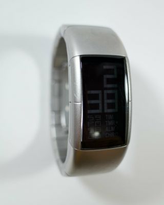 Fossil x Philippe Starck PH - 2002 Stainless Steel Bracelet Digital Men ' s Watch 4