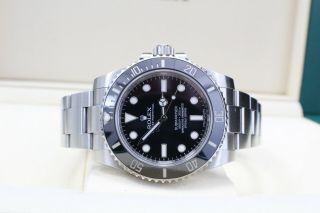 Rolex Submariner 114060 Black Ceramic Stainless Steel Watch Box & Papers 2016 2