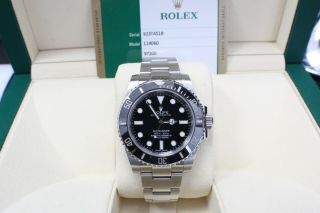 Rolex Submariner 114060 Black Ceramic Stainless Steel Watch Box & Papers 2016 4