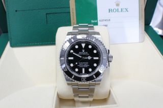 Rolex Submariner 114060 Black Ceramic Stainless Steel Watch Box & Papers 2016 5