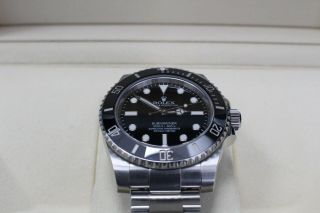 Rolex Submariner 114060 Black Ceramic Stainless Steel Watch Box & Papers 2016 7