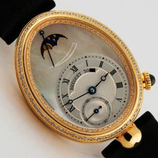 Breguet Reine De Naples 8908ba/52/864/d00d 18ky Gold Diamond Ladies Watch B/p
