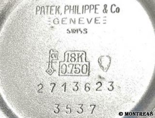 Patek Philippe 1969 Calatrava 3537 Solid 18k White Gold Men ' s 32mm Watch S29 11