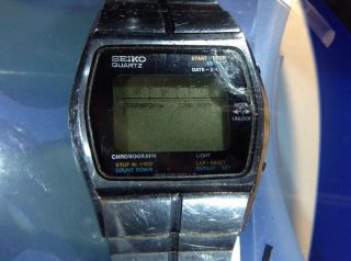 Vintage Men’s Seiko Digital Chronograph Quartz Watch