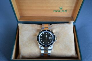 Rolex Oyster Perpetual Submariner Date 18k Gold And Stainless Steel 16613