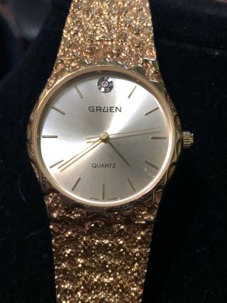 Vintage Gruen Lady Gold Tone Watch.  About 20 Years, 2