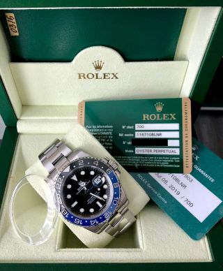 Rolex Gmt Batman 116710 Blnr - Box And Papers - July 2019 Service
