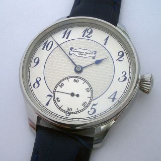 Rare Big Antique Audemars Freres Geneve Swiss Wristwatch In Steel Case