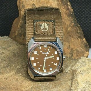 Nixon The Scout " Be Prepared " Brown/stainless Men 