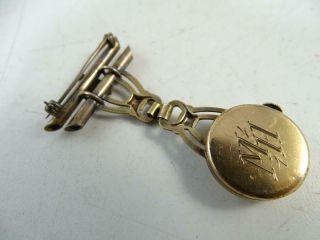 Vintage Pin Brooch Art Deco Watch Ladies 12K Gold Filled Landau Eloga 7 Jewels 5