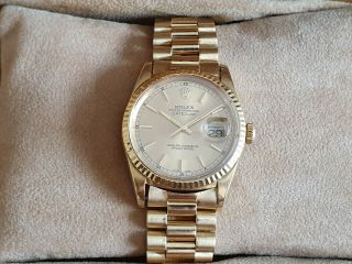 Rolex Oyster Perpetual Datejust 18k Solid Yellow Gold Watch Ref.  16238