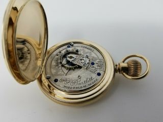 Waltham 1883 Pocket Watch PS Bartlett 14k Gold Hunter Case 18s 15j LOOK 11