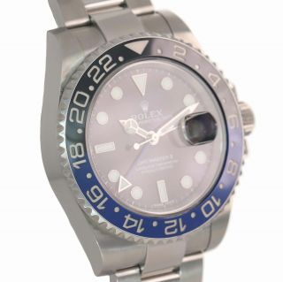 2018 PAPERS Rolex GMT Master II 116710 BLNR Steel Ceramic Batman Blue Watch Box 4