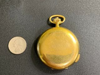 MASSIVE Gold Vintage Arnex Swiss 5 Minute Repeater Pocket Watch Hunter Case 5