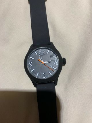 Esq Movado Watch,  Unisex Swiss Esq One Navy Silicone Strap 43mm 07301441