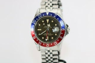 Rolex GMT Master 1675 Gilt Chapter Ring Pointed Crown Guard Project Watch,  1960s 2