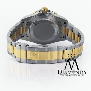 Rolex Submariner 40mm 18K Yellow Gold & Steel Black Index Dial Watch 16613 6