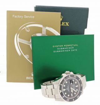 2019 Rolex Submariner Date 116610 Steel 40mm Black Dive Ceramic Watch Box 2