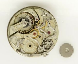 RARE L.  Audemars 44mm Split Seconds Chronograph pocket watch movement NEEDS HELP 2