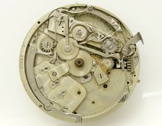 RARE L.  Audemars 44mm Split Seconds Chronograph pocket watch movement NEEDS HELP 3