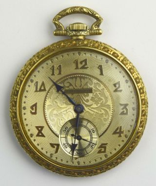 14k Gold Hampden Paul Revere 12s Pocket Watch & Provenance - 13 - Mt