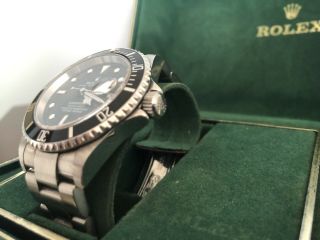 Mens Rolex Watch Submariner 16610 Stainless Steel Black Face 40mm GORGEOUS 2006 2